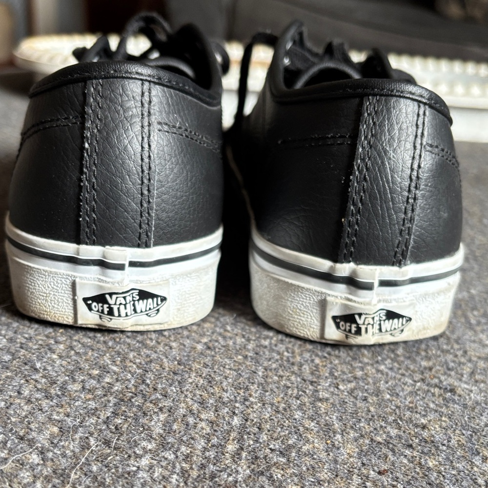 Vans Men's Black and White Sneakers - Picture 2 of 6